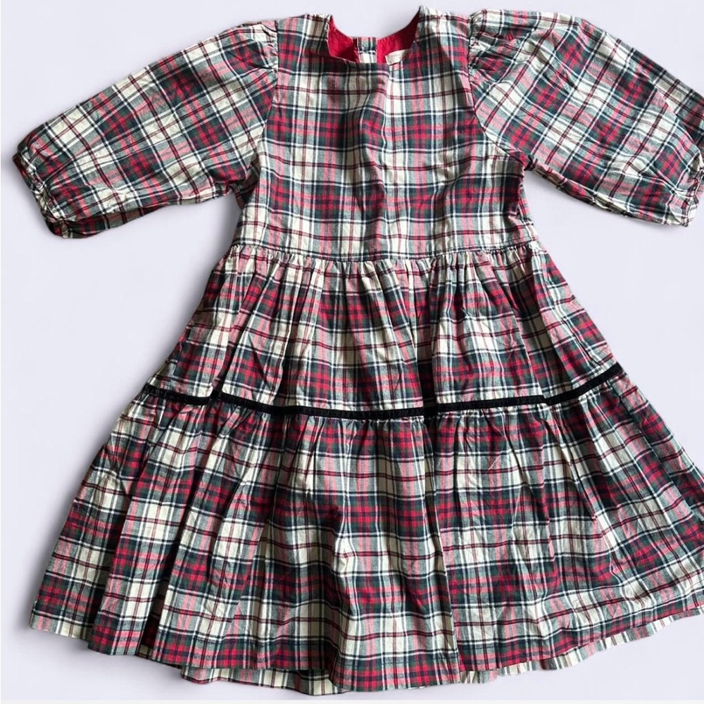 Plaid Long Sleeve Dress